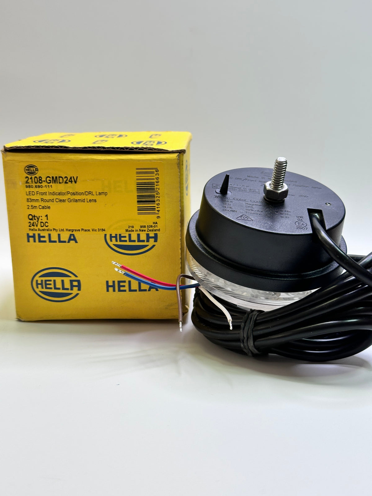 Hella 2108-GMD24V / 980.690-111 LED Indicator, Position & DRL Lamp, 24V