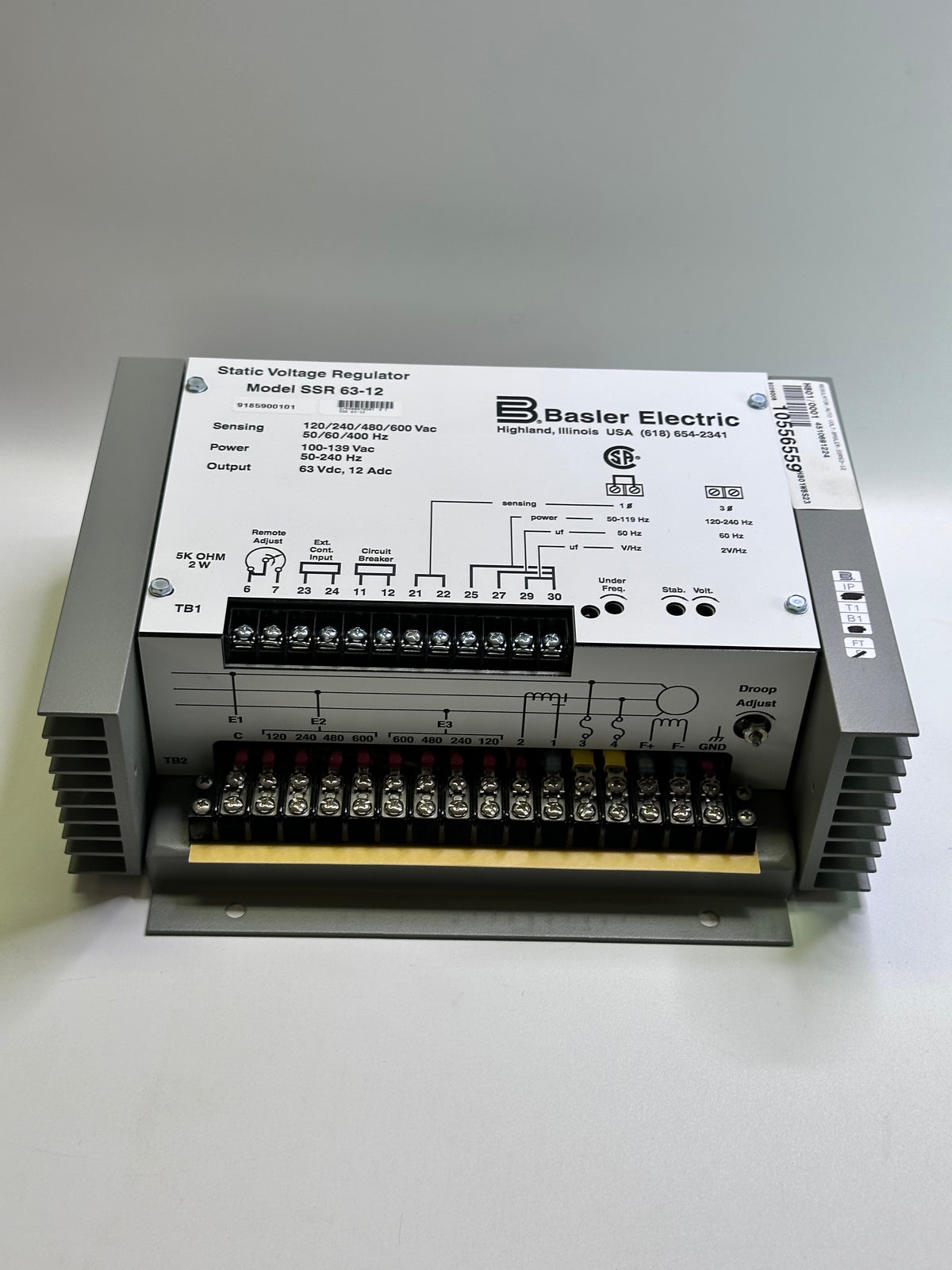 Basler Electric SSR 63-12 Static Voltage Regulator