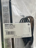 Hella 95907375 24V LED Warning Lamp, Clear Lens, Wide Rim Strip, Flush Mount, RED 2XD 959.073-752