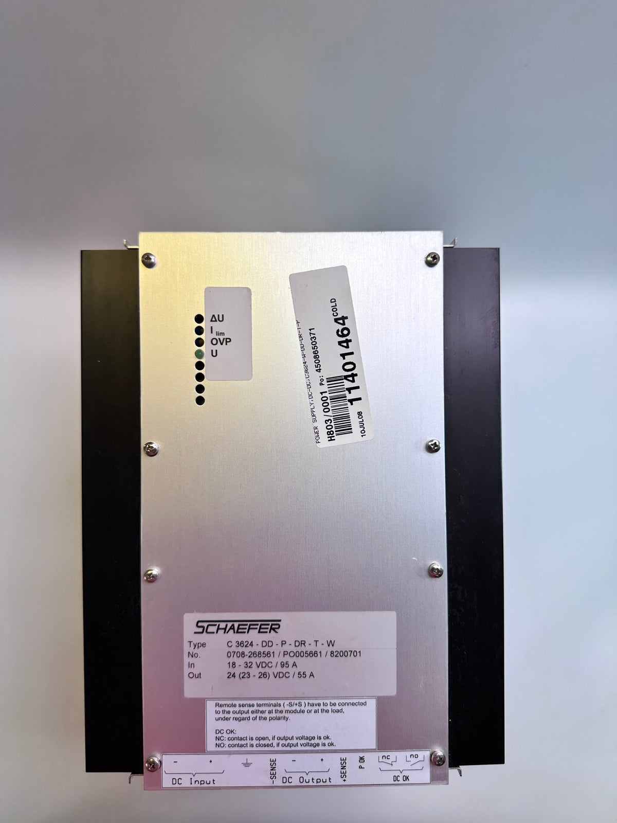 Schaefer C3624-DD-P-DR-T-W DC/DC Converter, 24 V 55 A Output
