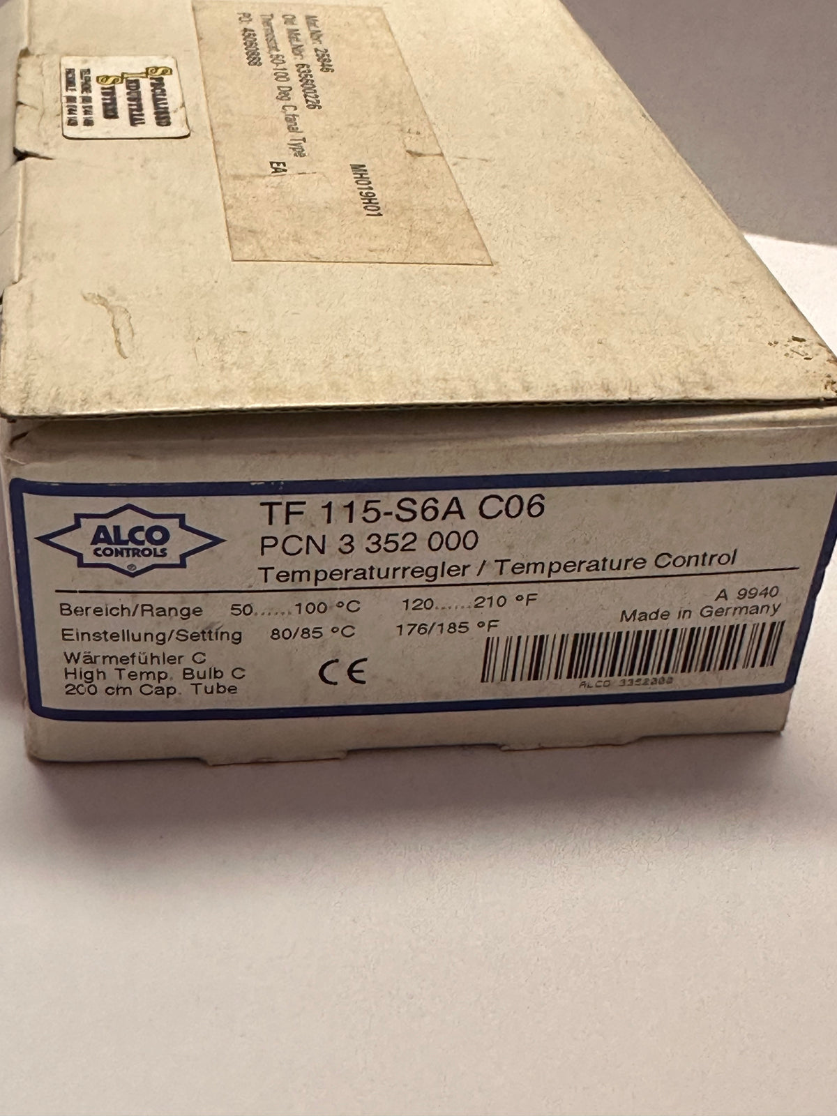 ALCO TF115-S6A C06 Temperature Control, 50–100°C