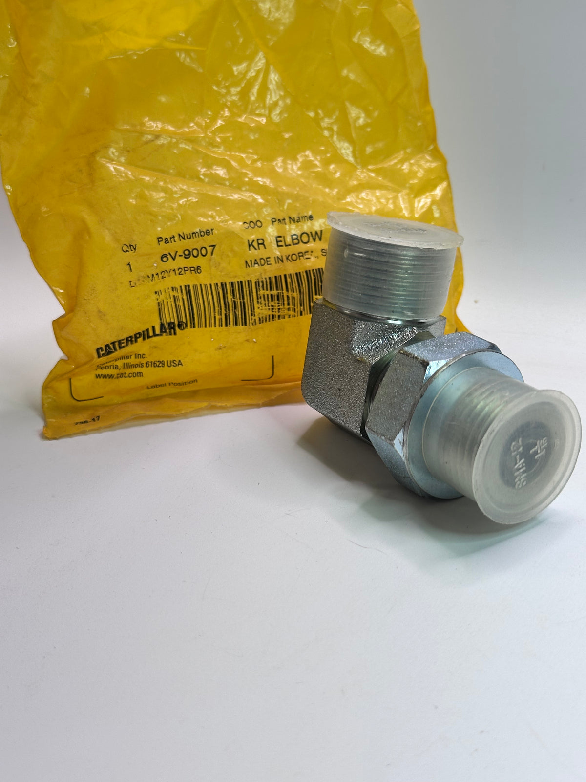 CAT 6V-9007 Genuine 90-Degree Elbow Adapter