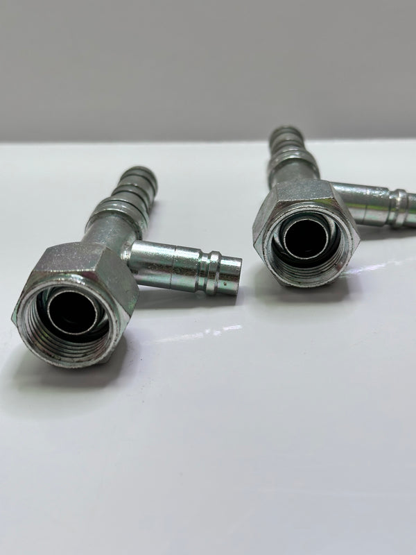 FJ3054-1010S EATON E-Z CLIP SYSTEM A/C REFRIGERATION PRODUCTS FEMALE O-RING SHORT PILOT WITH R134A LOW SIDE PORT