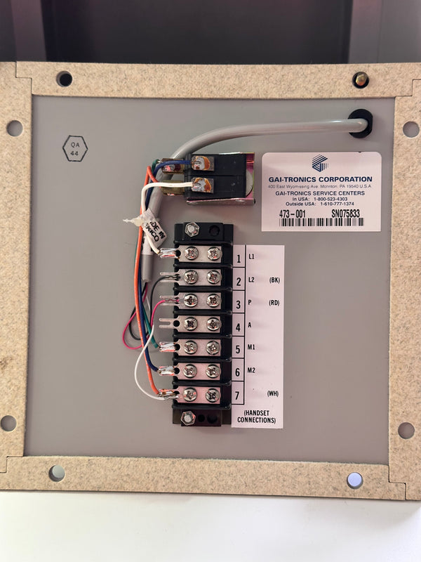 Gai-Tronics 473-001 Permanent Outdoor Handset Station in weatherproof box