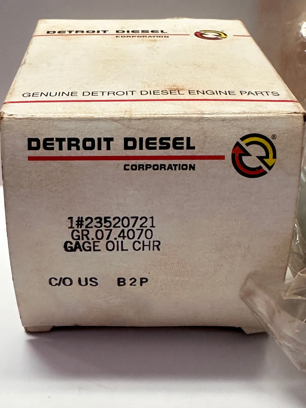 Detroit Diesel 23520721 Oil Pressure Gauge/Chrome
