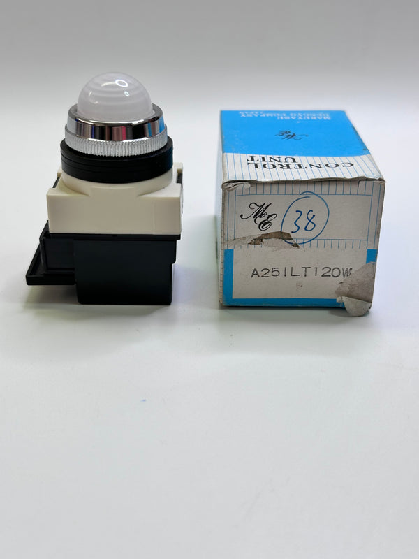 A25 ILT120 φ25 Pilot Light, Round with Tranformer AC120/132V [white]