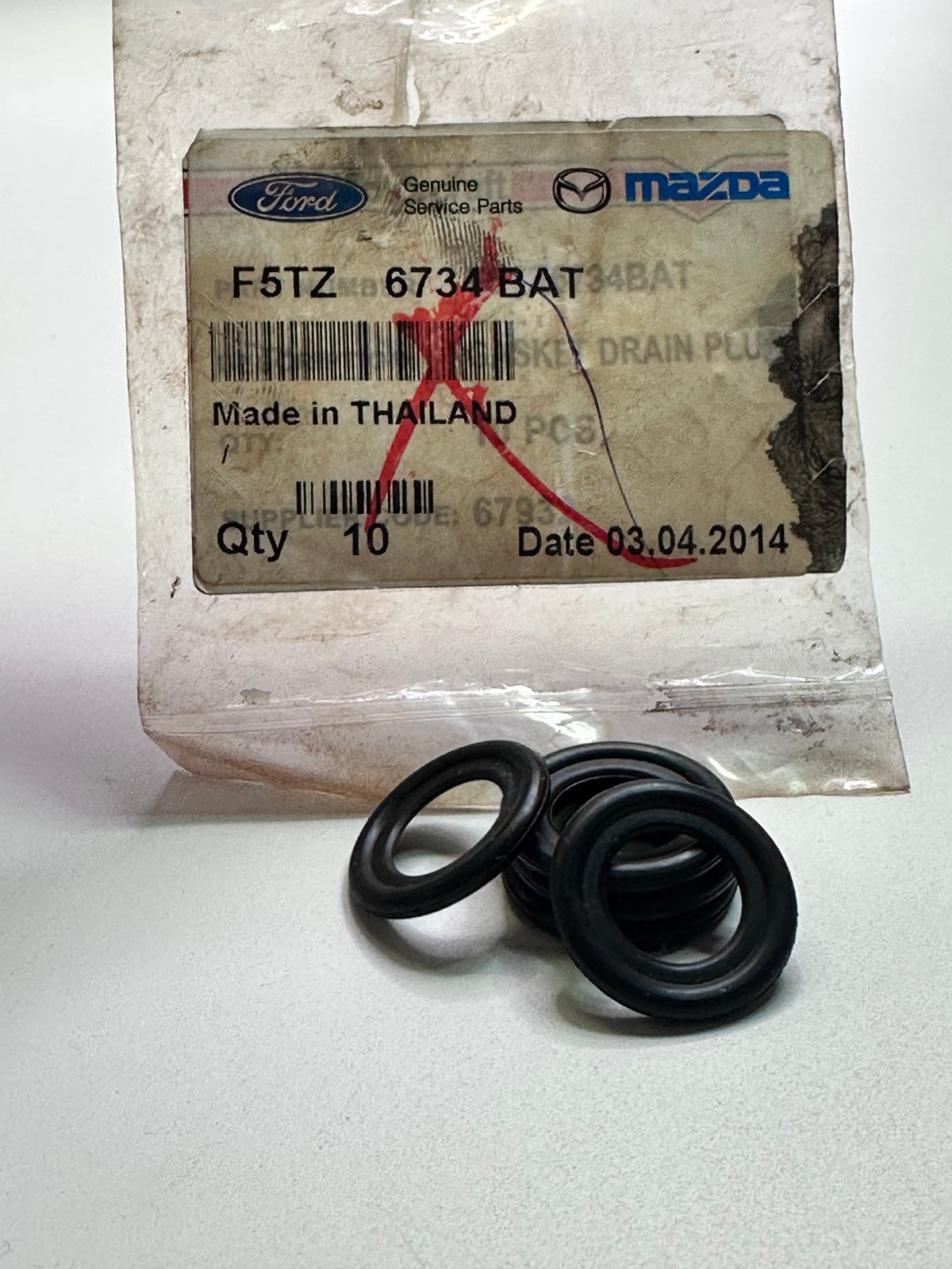 Genuine Ford F5TZ6734BAT Oil Filter / Drain Plug Gasket