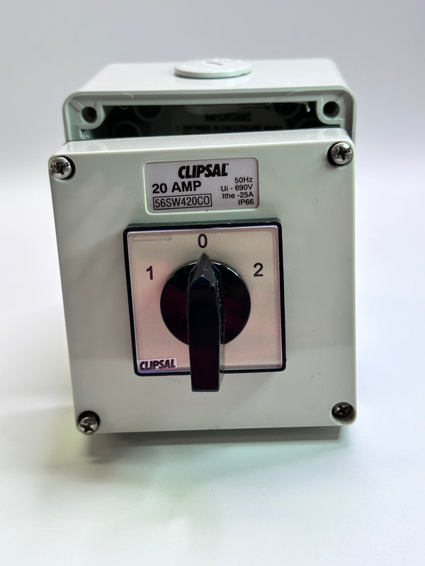 56SW420C0 Four Pole Changeover & Reversing Switch [Grey]