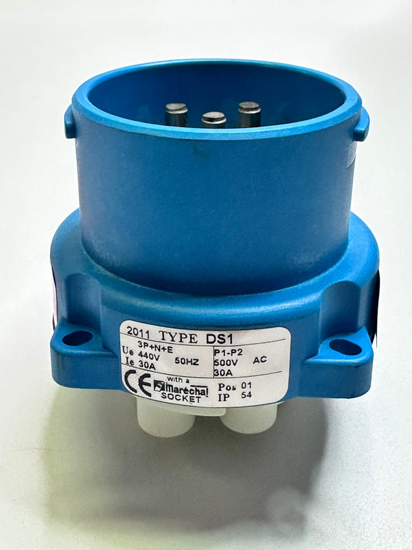 3118017972 30A Decontactor Inlet, 3P+Neutral+Earth 380-440V