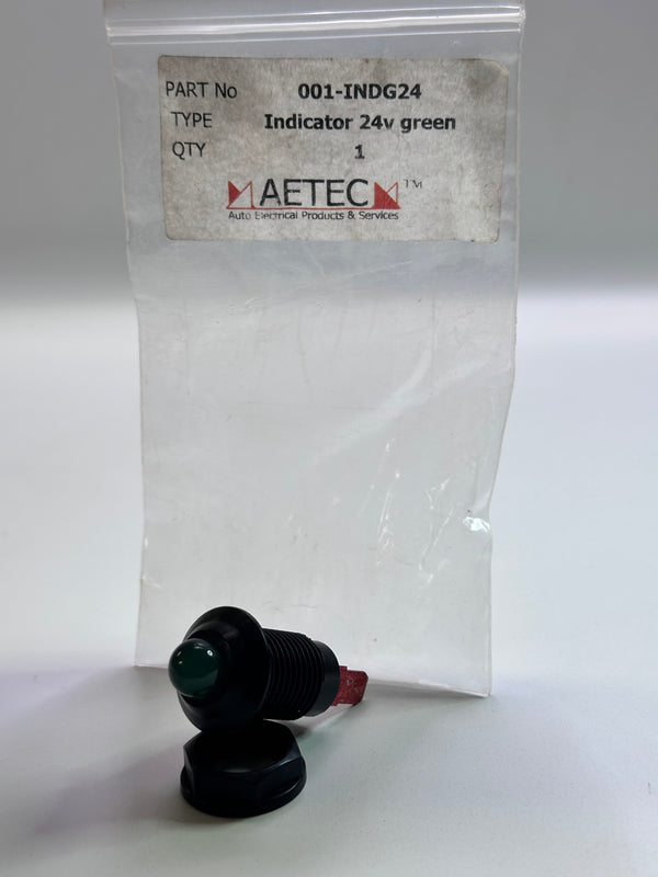 001-INDG24, 24V Indicator Lamp, Panel Mount