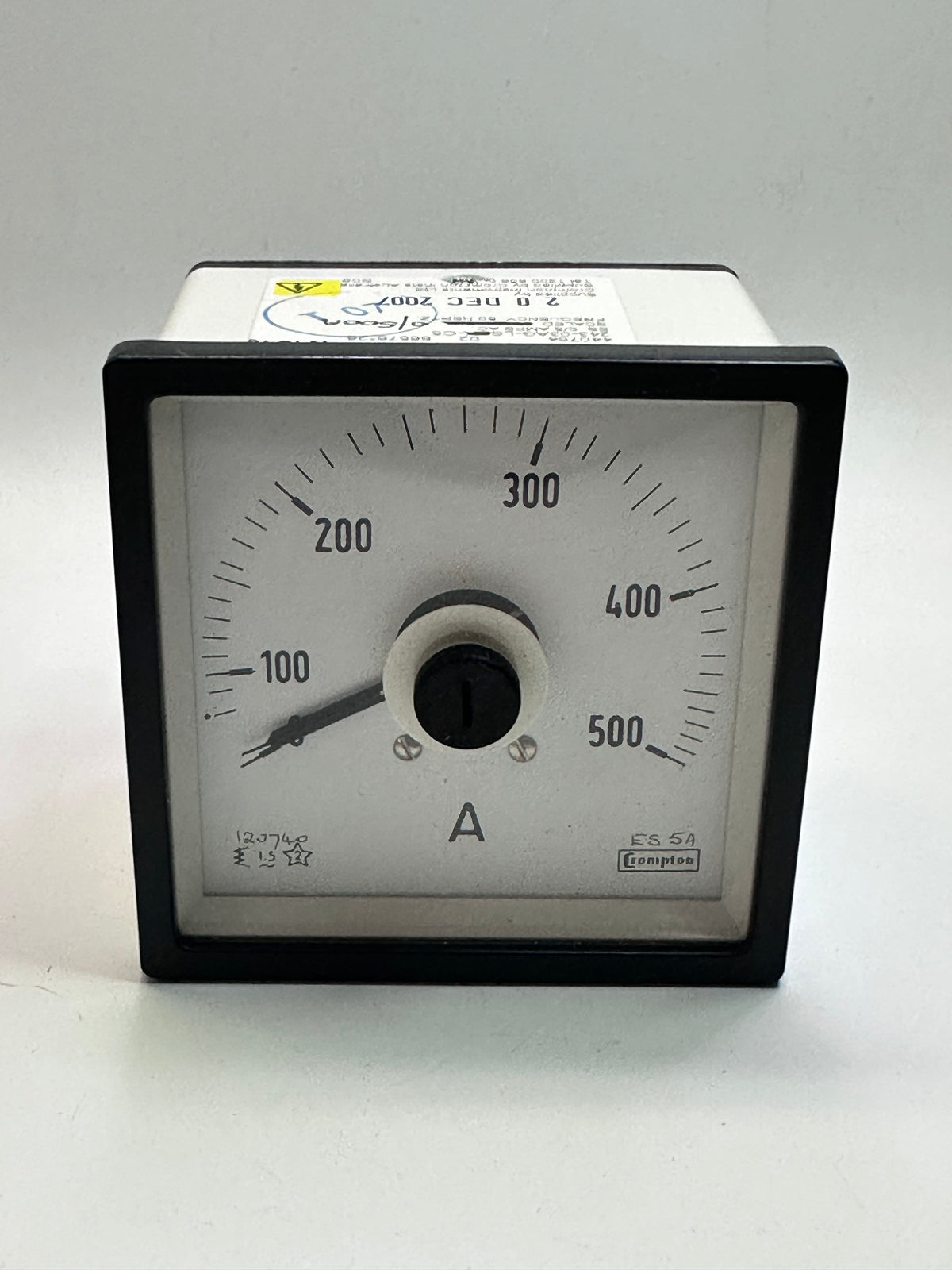 Crompton E243-03AG-LS-C5 Long-Scale Panel Meter — Range to Confirm