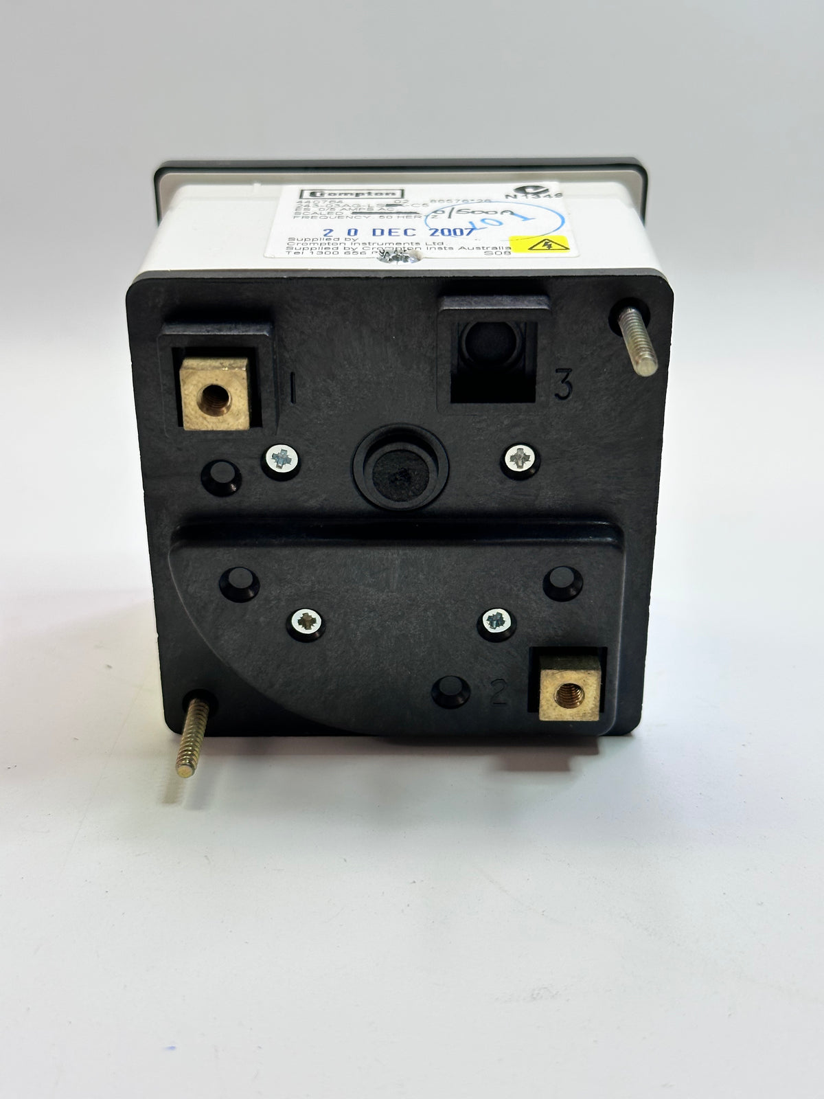 Crompton E243-03AG-LS-C5 Long-Scale Panel Meter — Range to Confirm