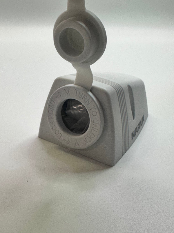 81025W Narva Heavy Duty Surface Mount Accessory Socket - WHITE