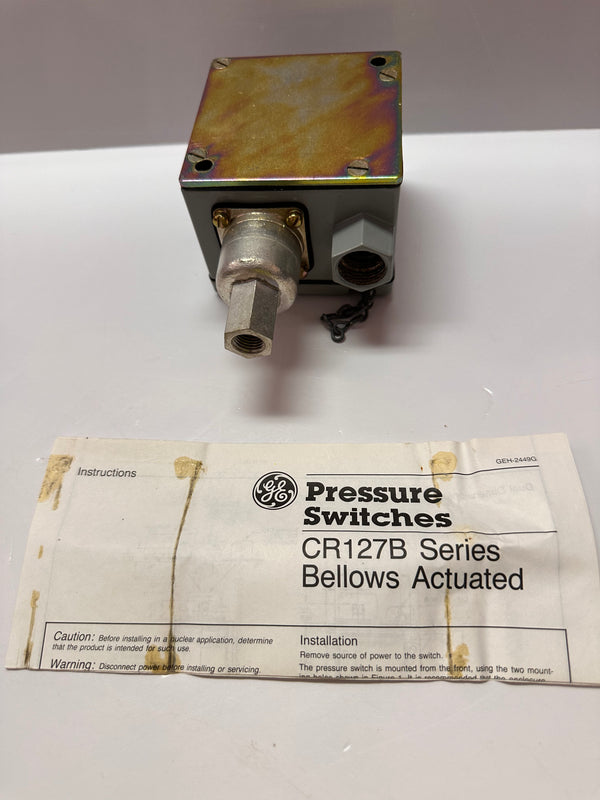 GE CR127B1 Bellows Actuated Pressure Switch