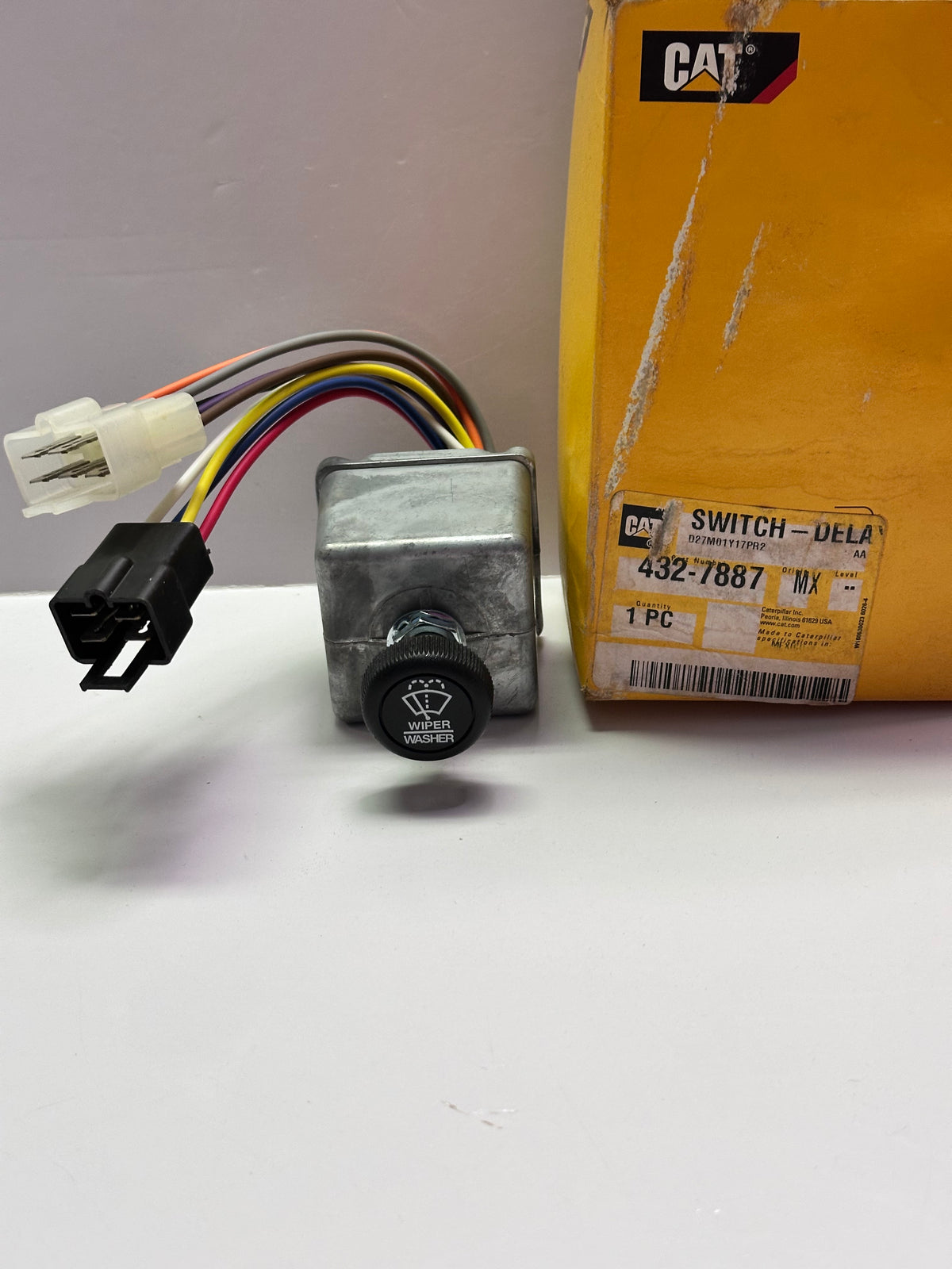 Caterpillar CAT 432-7887 Genuine Wiper / Washer Delay Switch — 75602-02