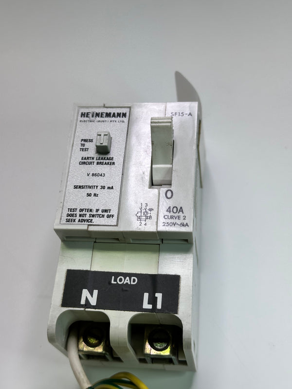 SF15A-40 Earth Leakage Circuit Breaker 250V, 40A