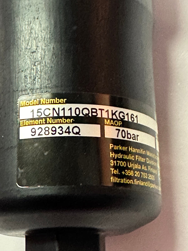 15CN110QBT1KG161 Parker Medium Pressure Inline Filter, CN Series