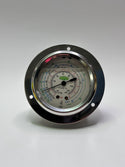 MR-205-DS-R134a Bourdon Type Pressure Gauge, Oil Filled, Front Mount - 7870354