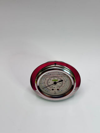 MR-205-DS-R134a Bourdon Type Pressure Gauge, Oil Filled, Front Mount - 7870354