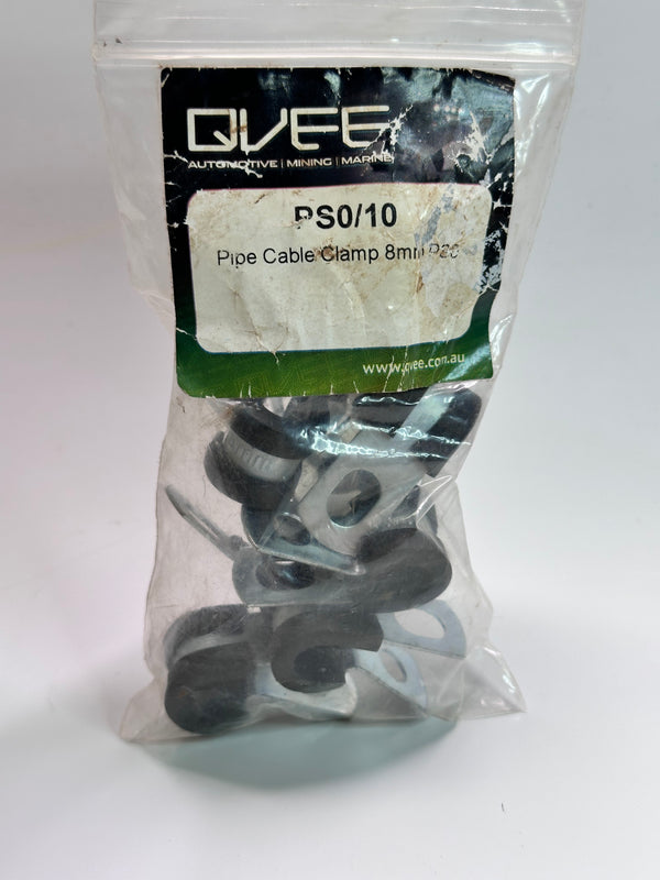 PS0, 8mm Pipe/Cable Clamp - Bag of 10