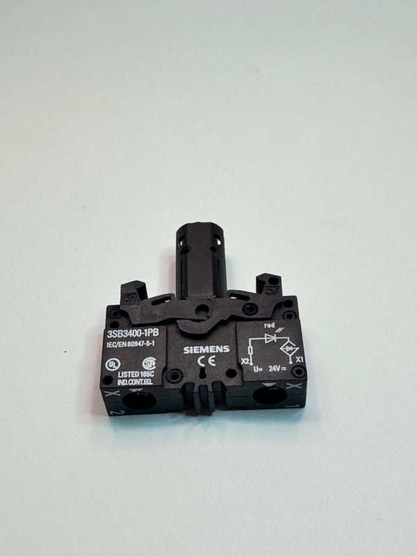 Siemens 3SB3 Series Illuminated Push Button 3SB3 246-0AA21 Panel Mount, RED