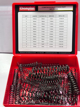 Champion CA102 Compression Spring Kit, Assorted Metric