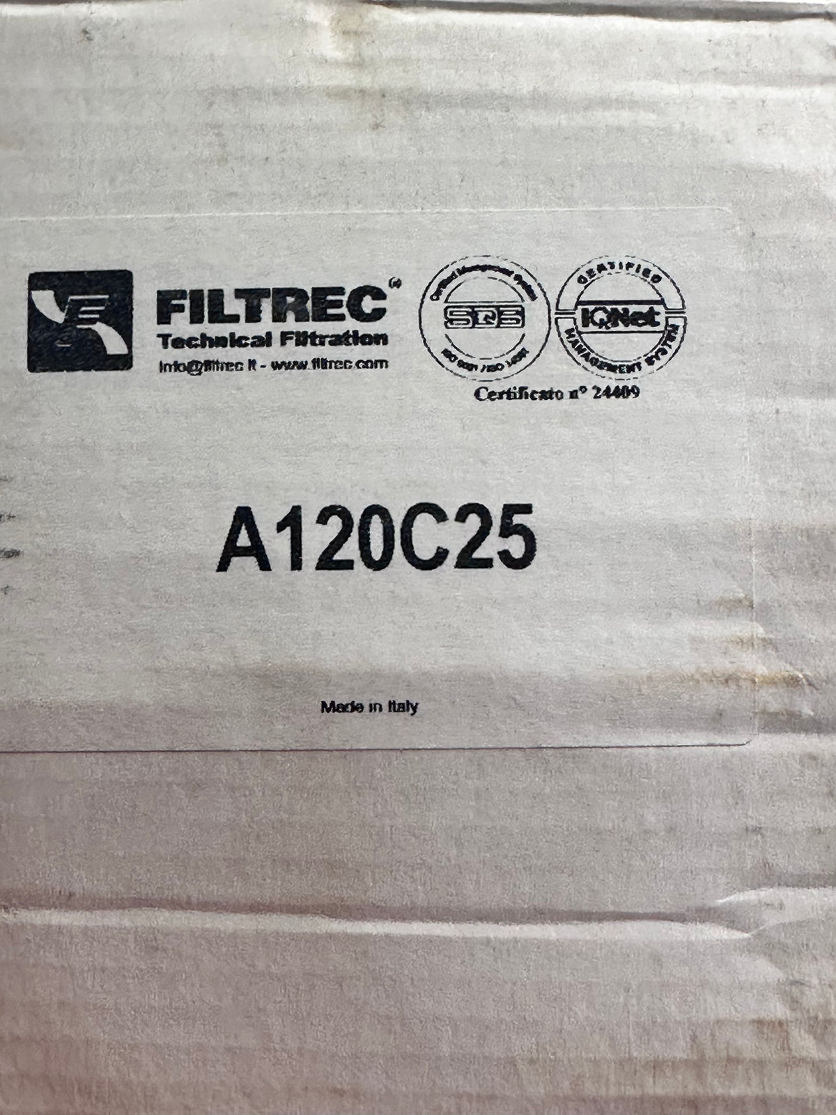 Filtrec A-1-20-C25 Hydraulic Oil Filter