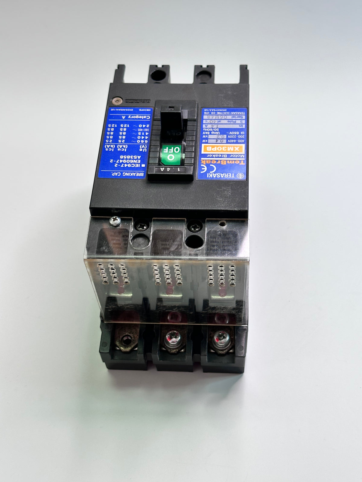 Terasaki XM30PB103P TemBreak 1 MCCB 85kA 3 Pole 10A