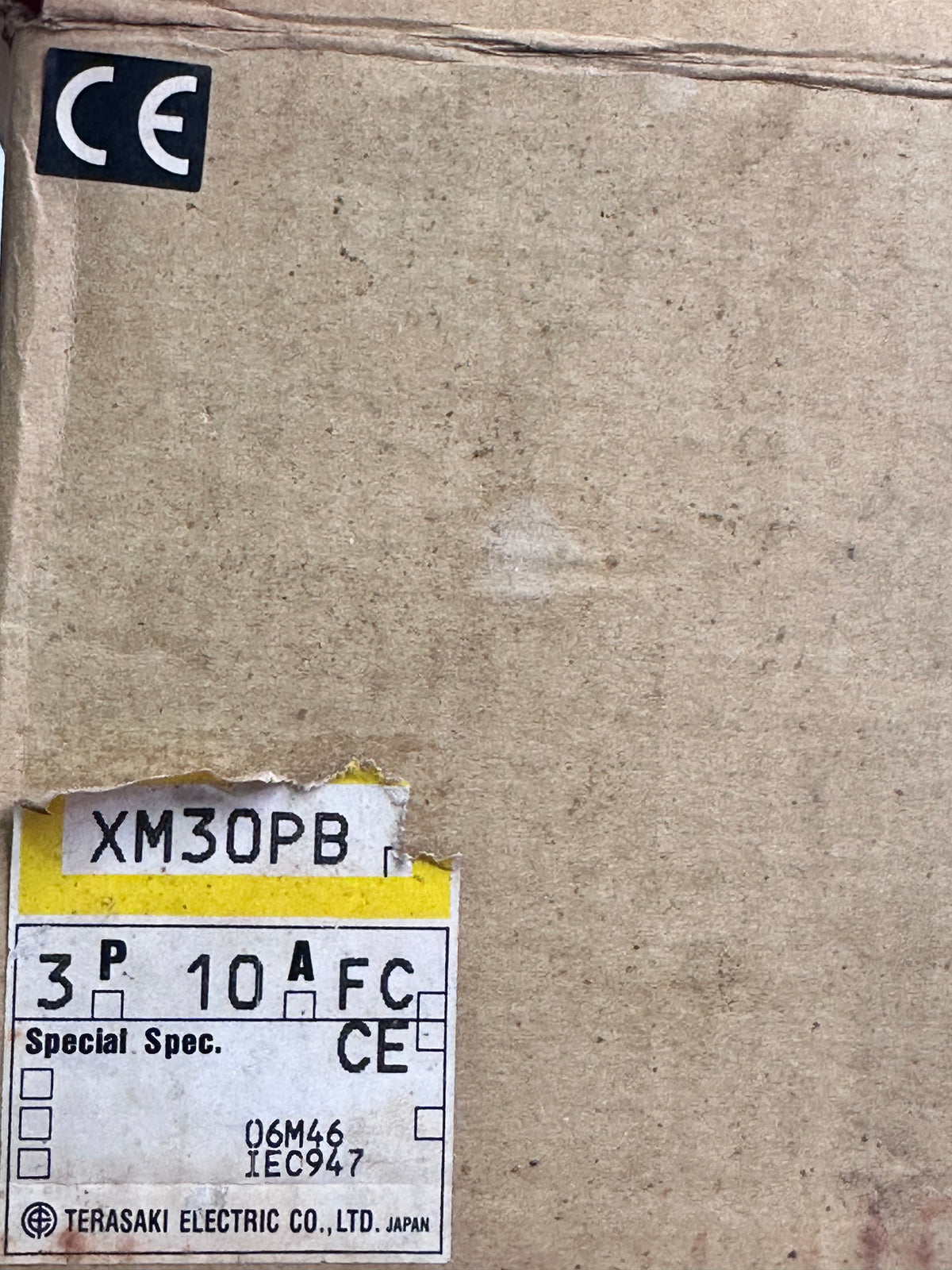 Terasaki XM30PB103P TemBreak 1 MCCB 85kA 3 Pole 10A