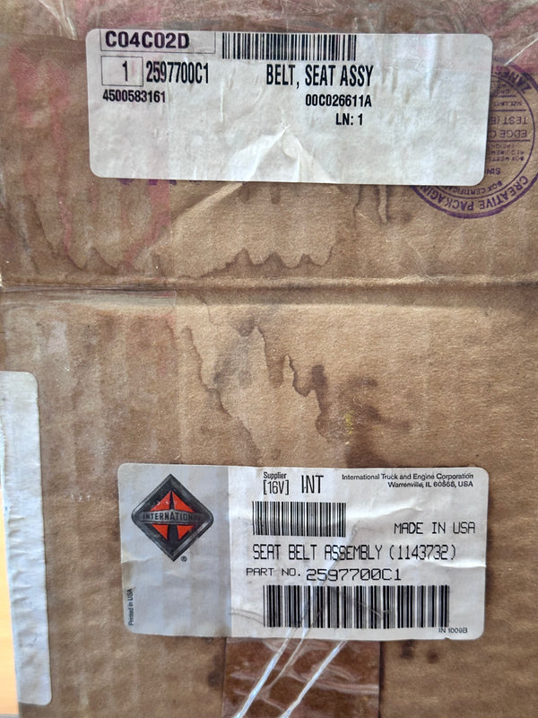 Navistar International 2597700C1 Seat Belt Assembly