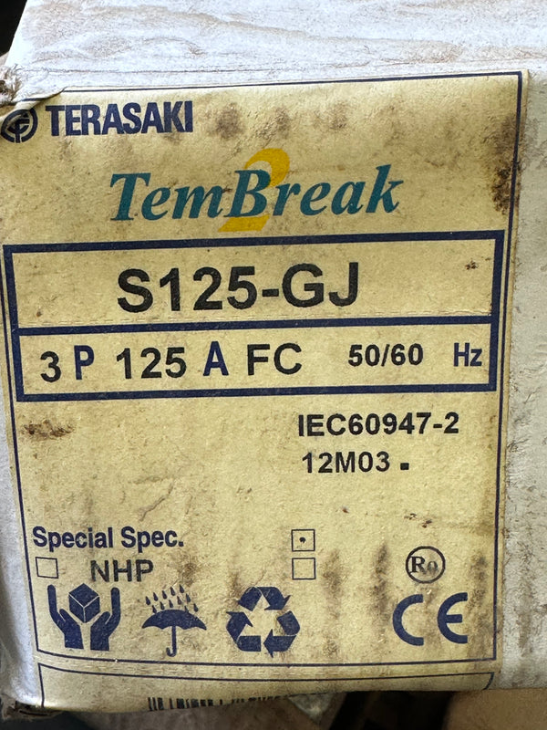 Terasaki S125-GJ 125A TemBreak 2 MCCB/Circuit Breaker