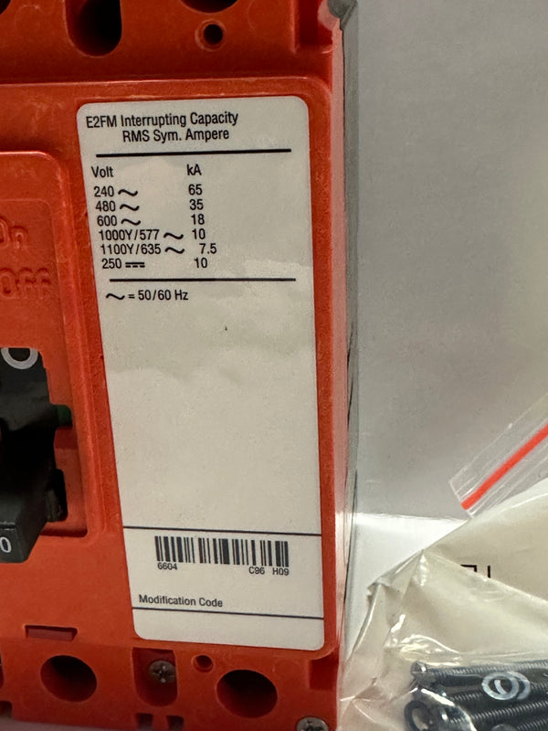 Eaton E2FM3080 Molded Circuit Breaker 80A