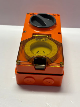 Clipsal 56CV310 Switched Socket Outlet 10A, Orange