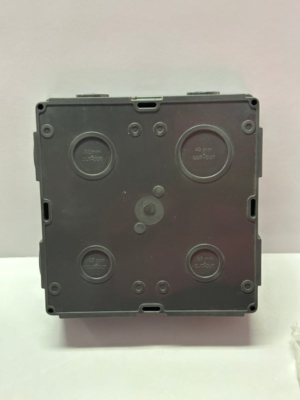 Clipsal 56E4-CG Mounting Back Box, 4 Gang, Vertical Socket Mount 56 SERIES