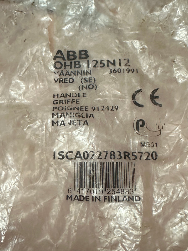 ABB OHB125N12 Rotary Handle 125mm Black, ISCA002783R5720