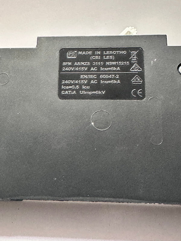CBI SFM1 G3 C2 10A AC Miniature Circuit Breaker SFM18210