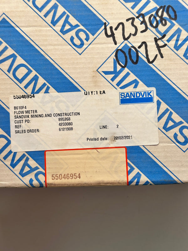 Sandvik 55046954 Flowmeter - Meister DUM-120 G1 MS