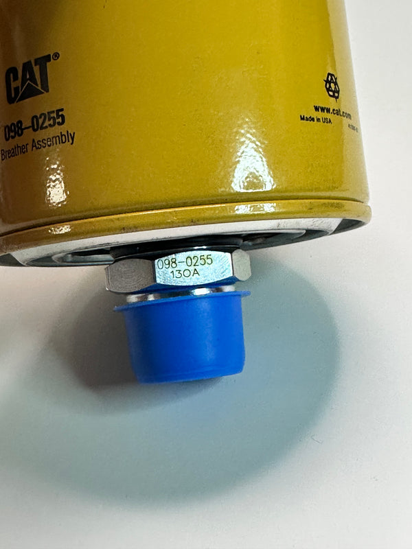 098-0255 Hydraulic Relief Valve Tank Breather - Genuine CAT Part