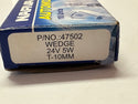 Narva 47502 Wedge Globes, 24V, 5W, Box of 10