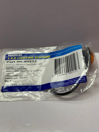 NARVA 90212 9-33V LED Model 2 Side Marker Lamp (Amber)