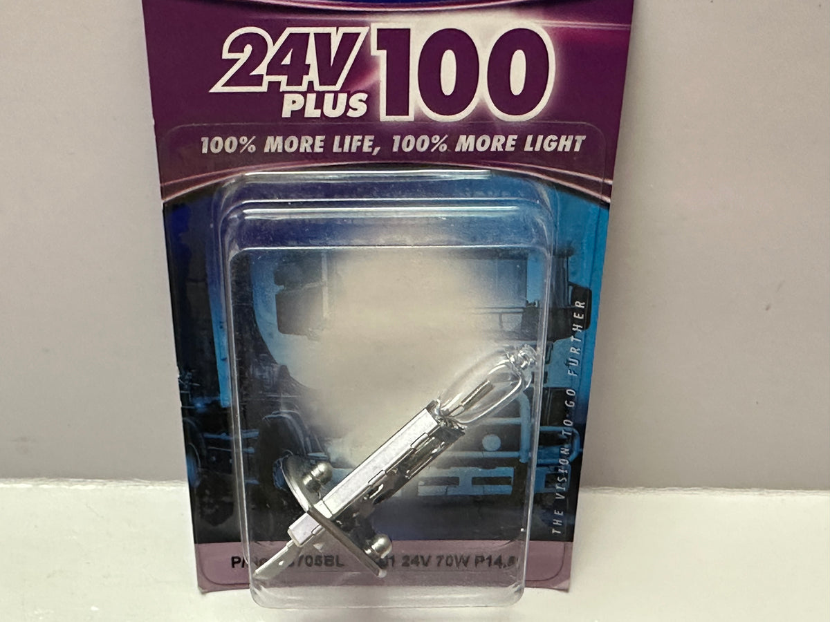 Narva 48705BL H1 Headlight Globe — 24 V, 70 W, Plus Long Life