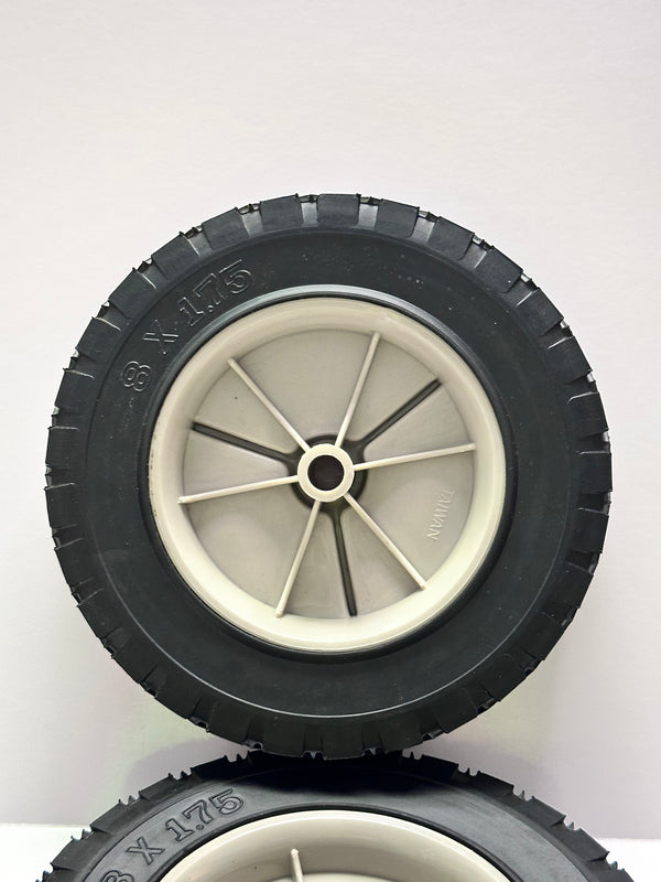 Universal Solid Rubber Wheels 8 x 1.75" - Set of 2
