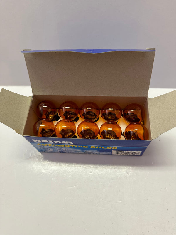 Py27w Narva 47556 12V 27W W2.5 X 16D PY27W Amber wedge Globes, Box of 10 ...