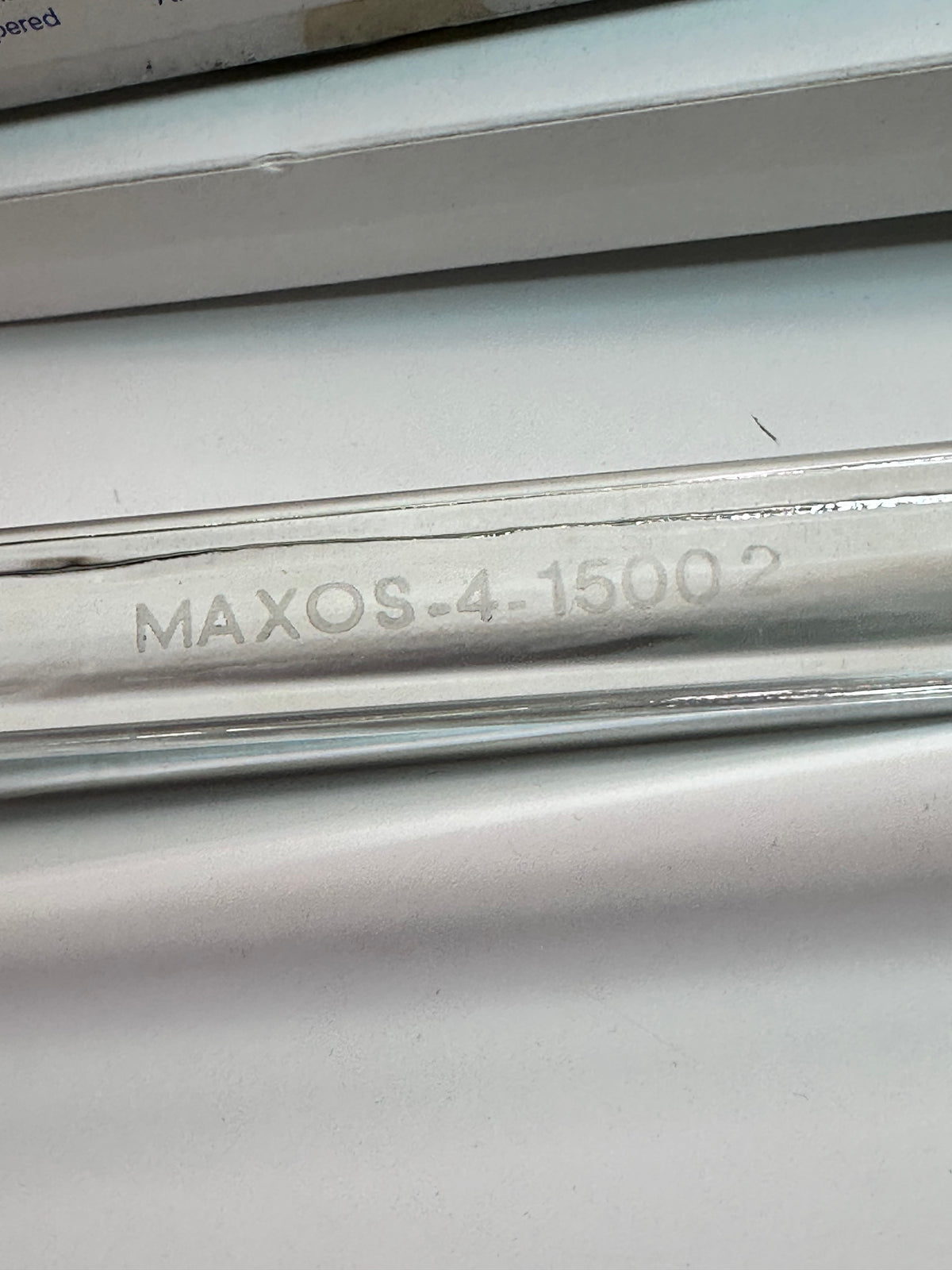 Schott MAXOS 4-15002 Size 4 Transparent Sight Glass — 190 × 34 × 17mm
