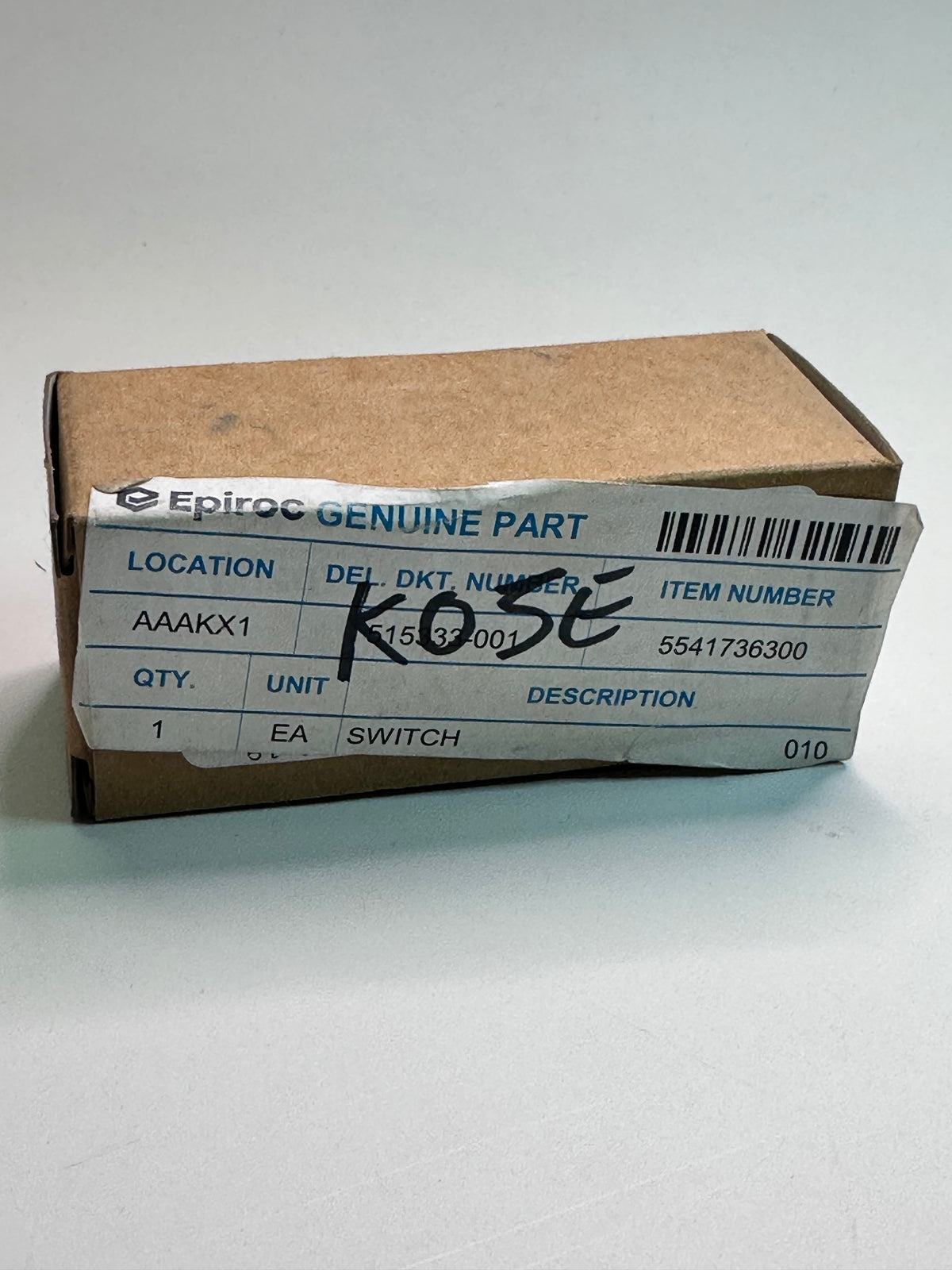 Allison 29558647 Pressure Switch – Epiroc Reference 5541736300
