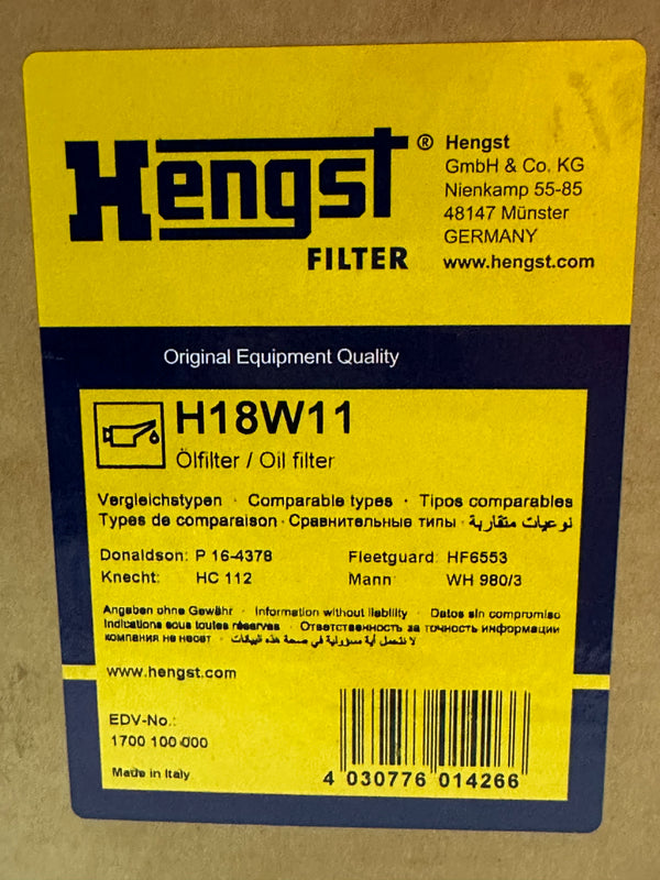 Hengst H18W11 Oil Filter