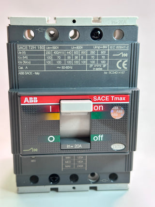 1SDA051224R1 ABB SACE TMAX T2H 160 Moulded Case Circuit Breaker for Industrial Use **NEW**
