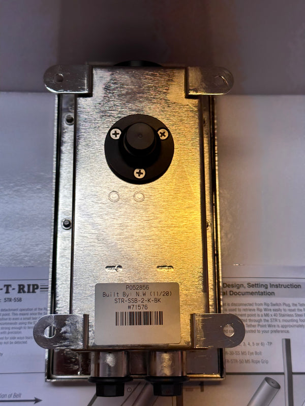 SAFE-T-RIP Heavy Duty Belt Rip Detector STR-SSB-2-K-BK