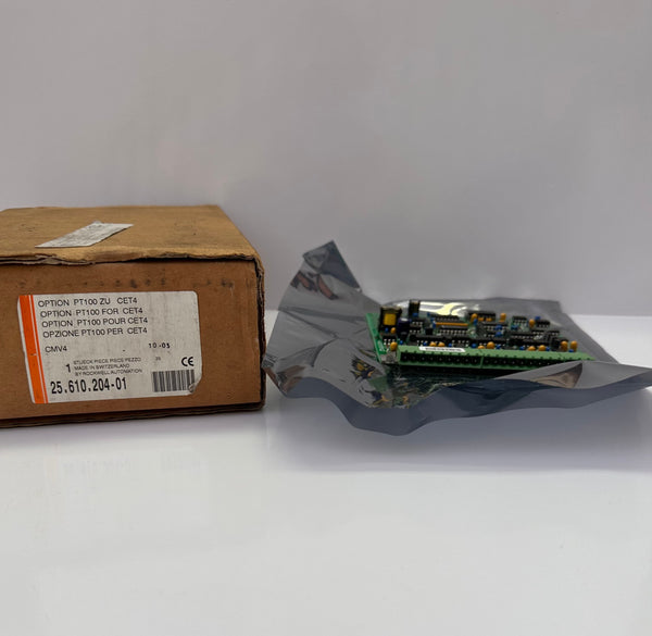 Sprecher + Schuh CMV4 Circuit Board 25.610.204-01 Option PT100 for CET 4