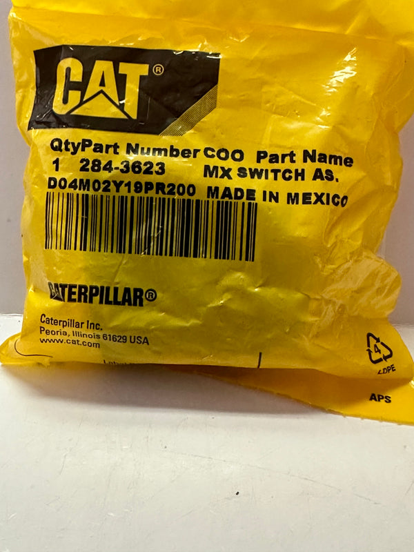 Caterpillar CAT 284-3623 24V Lockout Rocker Switch with Toggle